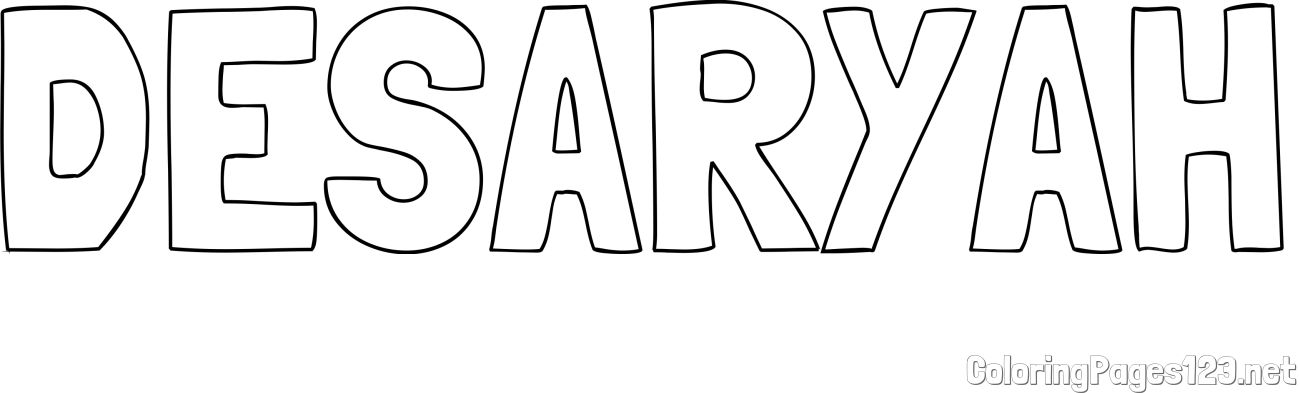 DESARYAH Coloring Page