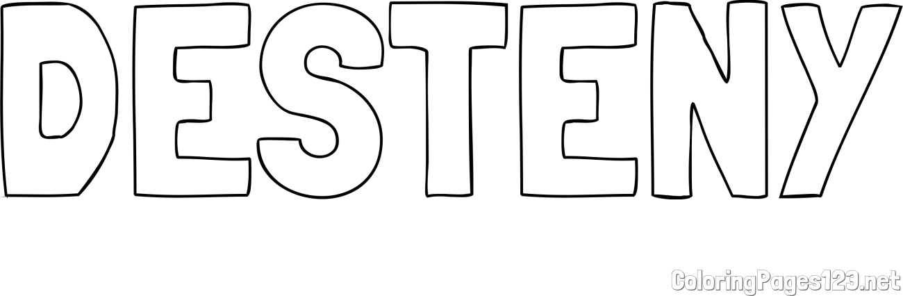 DESTENY Coloring Page