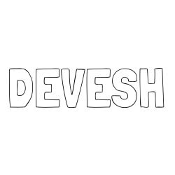 Online Created Coloring Page - DEVESH Coloring Page