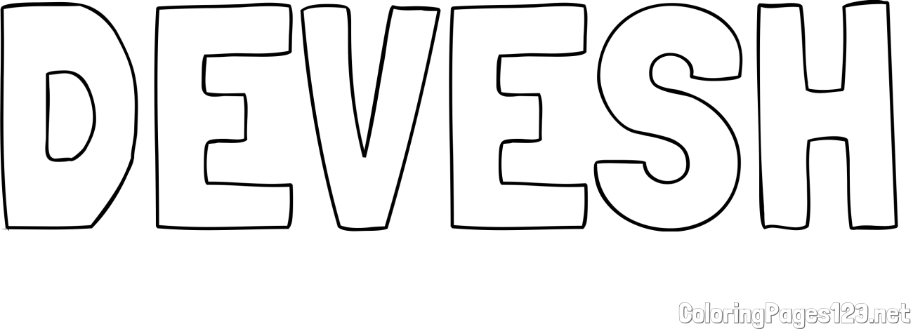 DEVESH Coloring Page