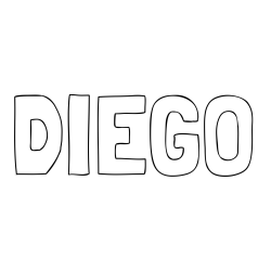 Online Created Coloring Page - DIEGO Coloring Page