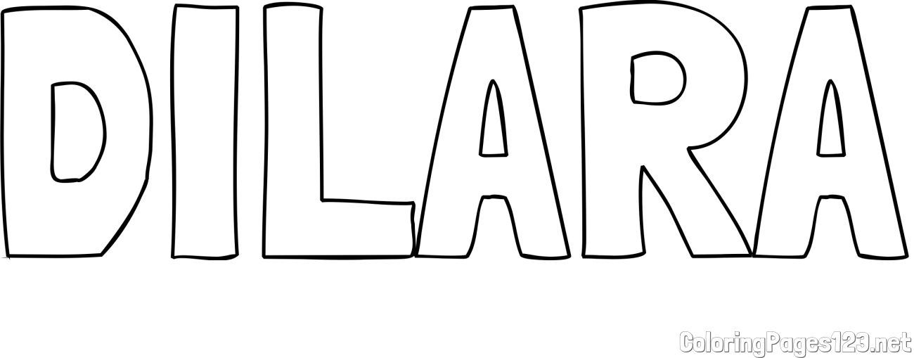 DILARA Coloring Page