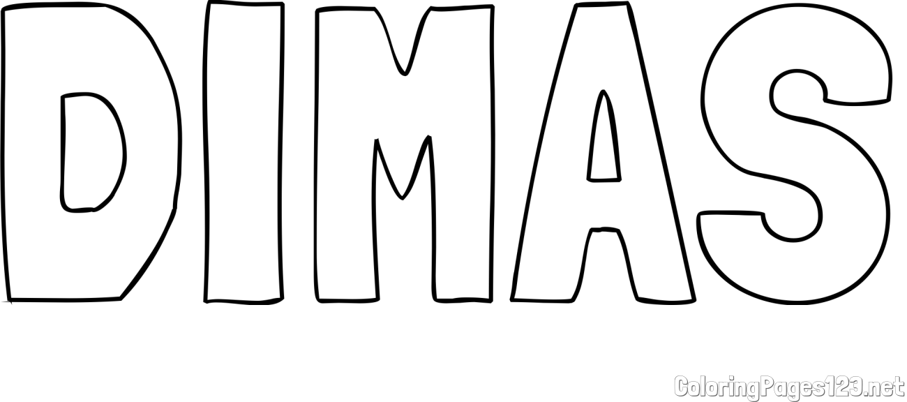 DIMAS Coloring Page