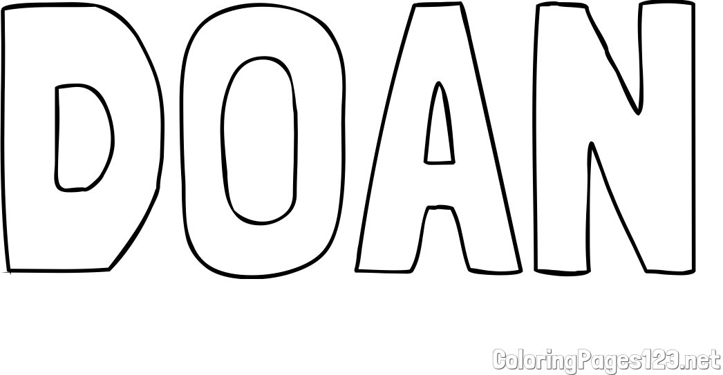 DOAN Coloring Page