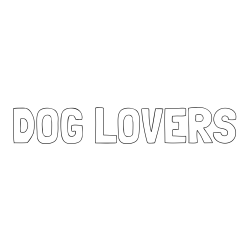 Online Created Coloring Page - DOG LOVERS Coloring Page
