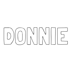 Online Created Coloring Page - DONNIE Coloring Page