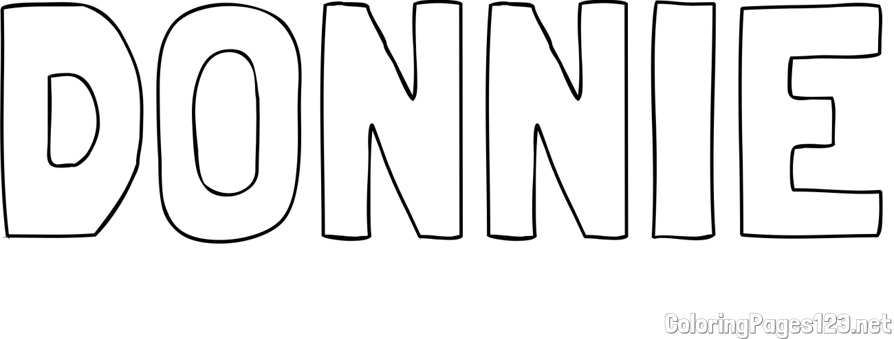DONNIE Coloring Page