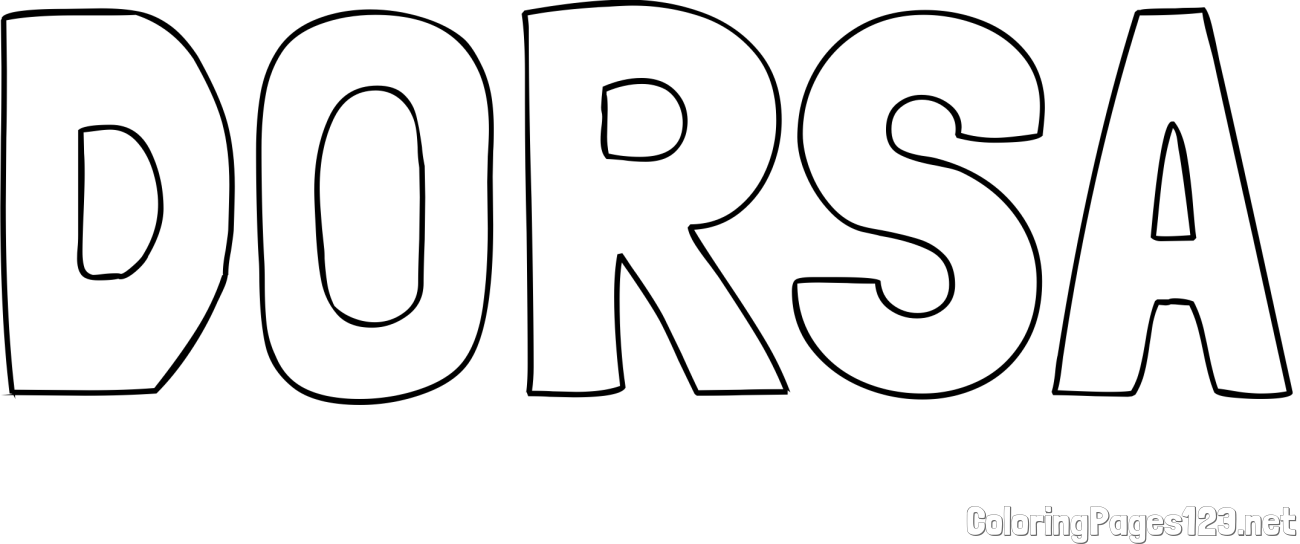 DORSA Coloring Page