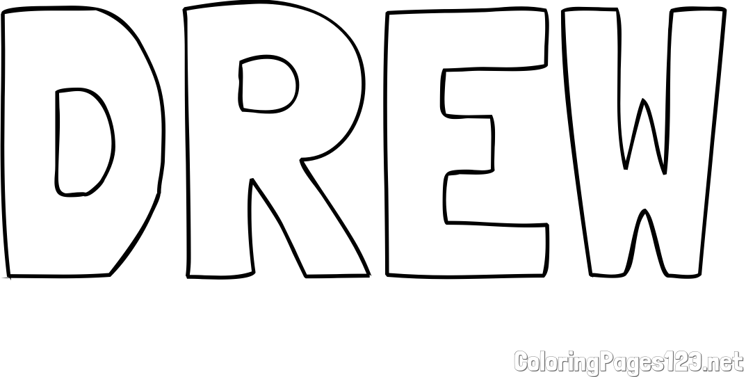 DREW Coloring Page