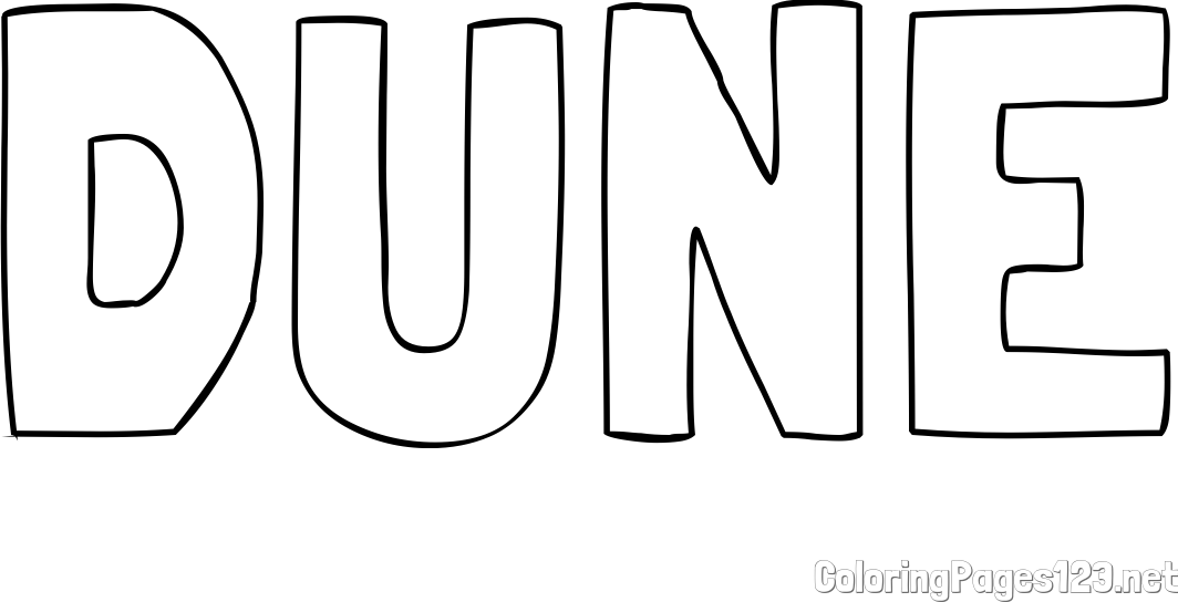 DUNE Coloring Page
