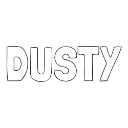 Online Created Coloring Page - DUSTY Coloring Page