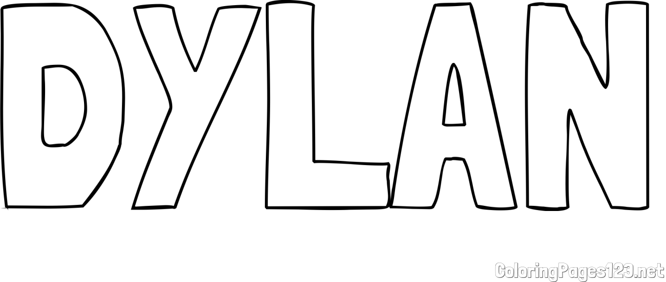 DYLAN Coloring Page