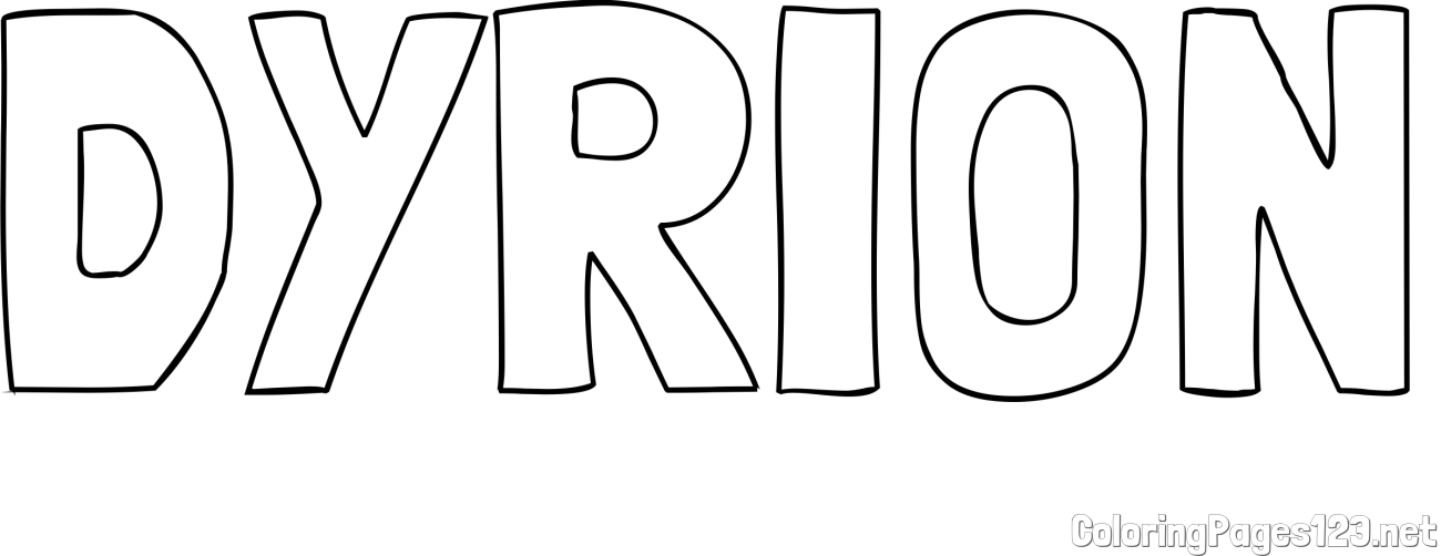 DYRION Coloring Page