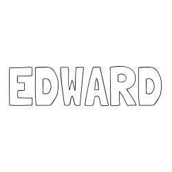 Online Created Coloring Page - EDWARD Coloring Page