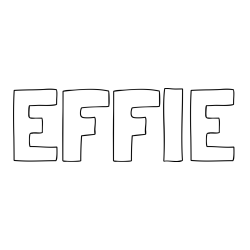 Online Created Coloring Page - EFFIE Coloring Page