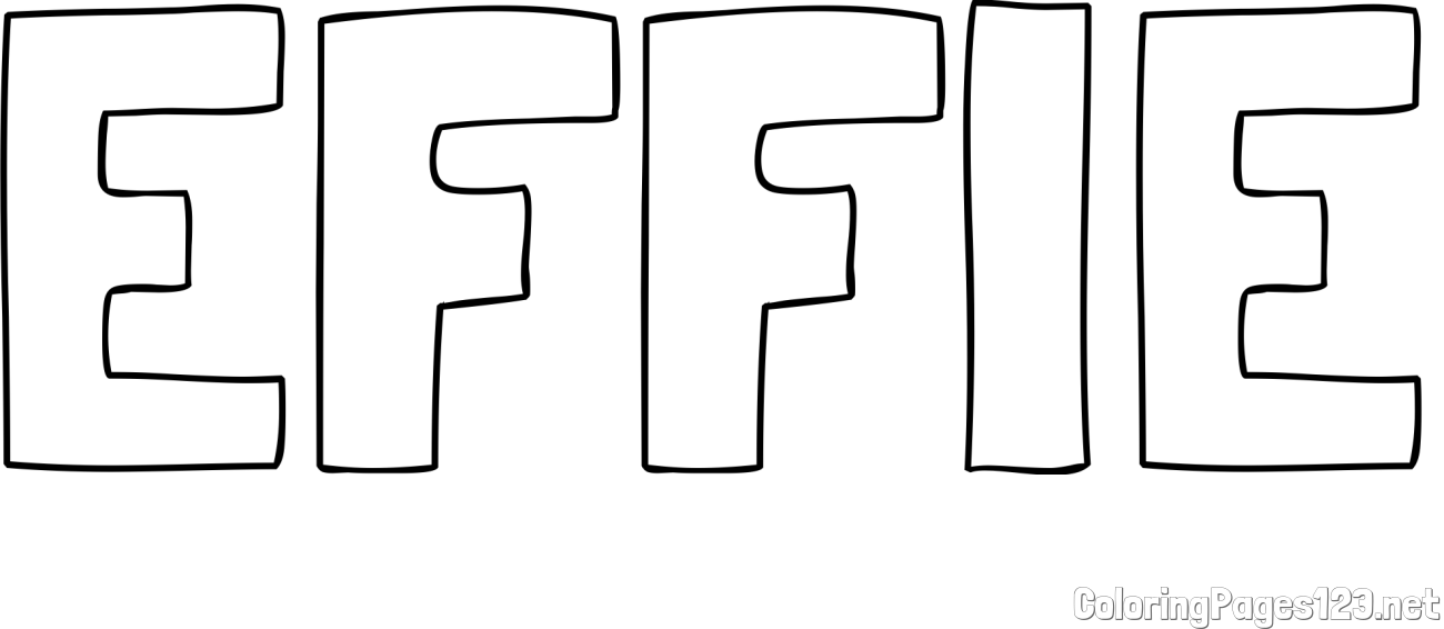 EFFIE Coloring Page