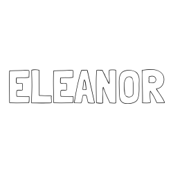 ELEANOR Coloring Page