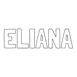 ELIANA Coloring Page