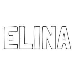 Online Created Coloring Page - ELINA Coloring Page