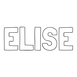 ELISE Coloring Page
