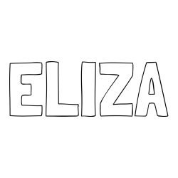 Online Created Coloring Page - ELIZA Coloring Page
