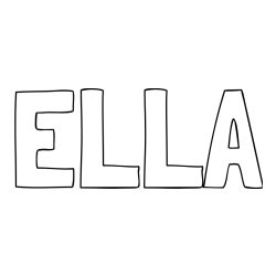 ELLA Coloring Page