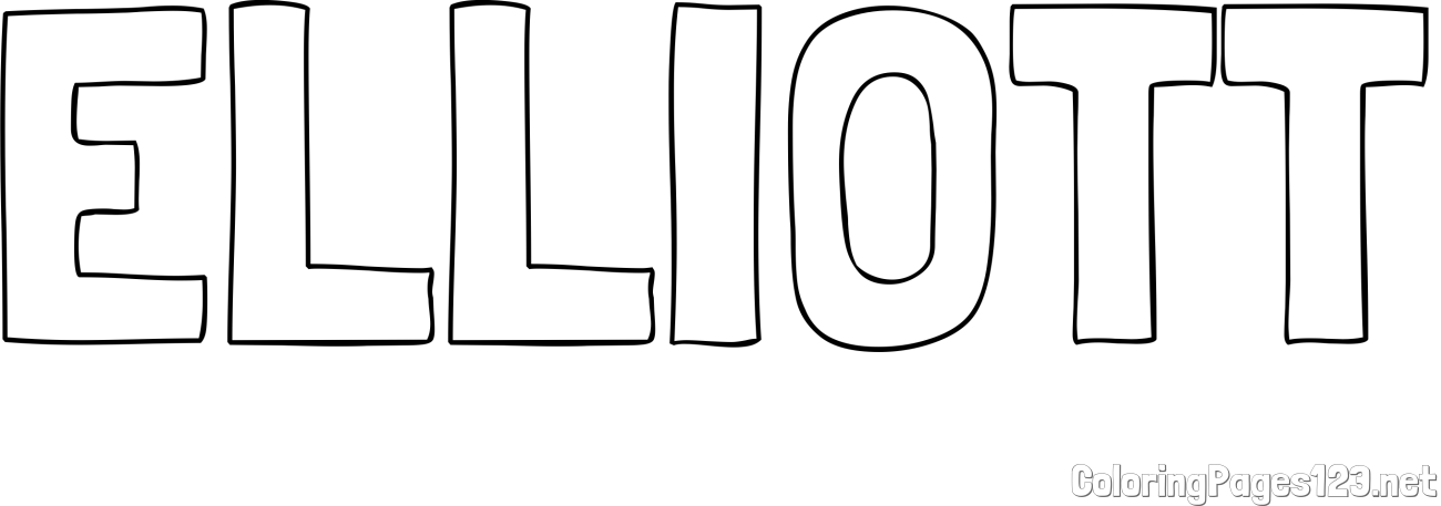 ELLIOTT Coloring Page