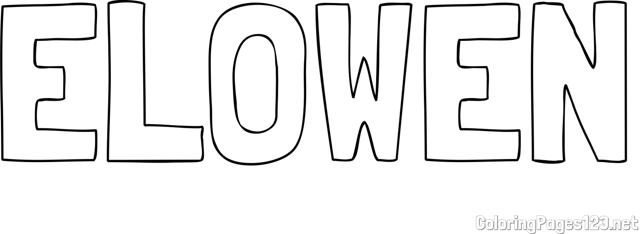 ELOWEN Coloring Page