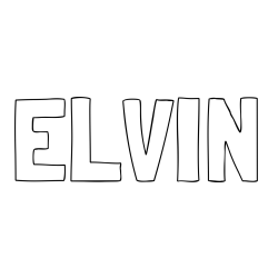 Online Created Coloring Page - ELVIN Coloring Page