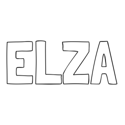 Online Created Coloring Page - ELZA Coloring Page