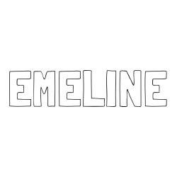 Online Created Coloring Page - EMELINE Coloring Page