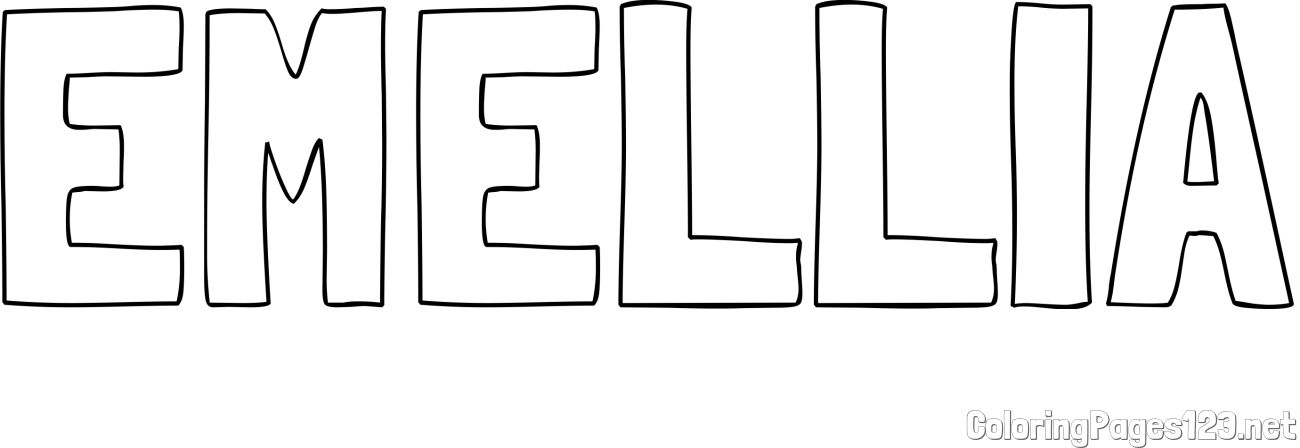 EMELLIA Coloring Page