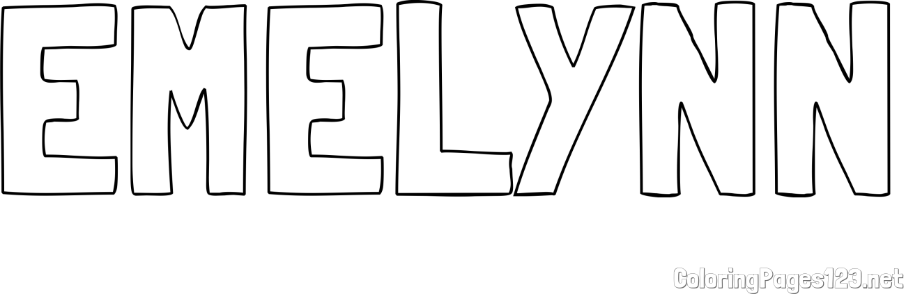 EMELYNN Coloring Page