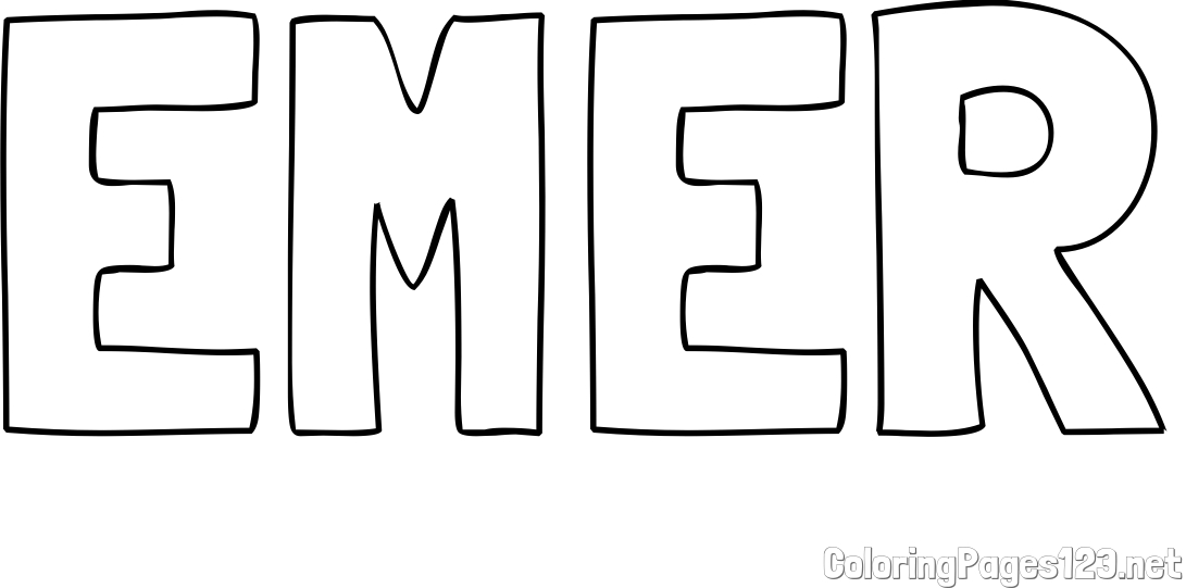 EMER Coloring Page