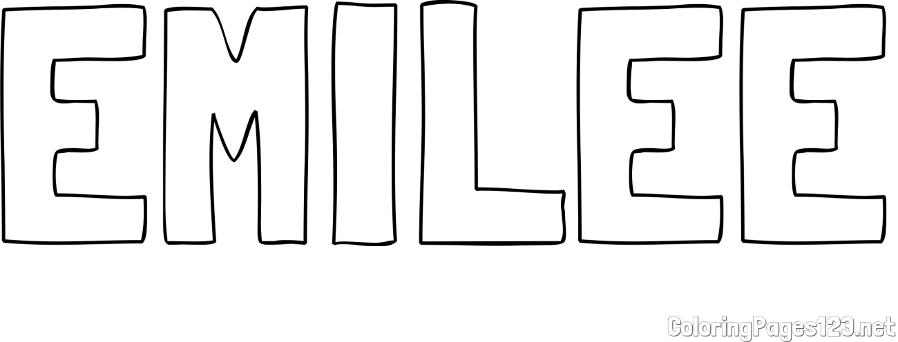 EMILEE Coloring Page