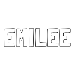 Online Created Coloring Page - EMILEE Coloring Page