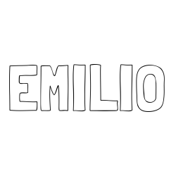 Online Created Coloring Page - EMILIO Coloring Page