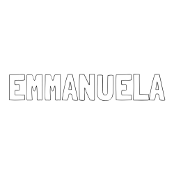 Online Created Coloring Page - EMMANUELA Coloring Page