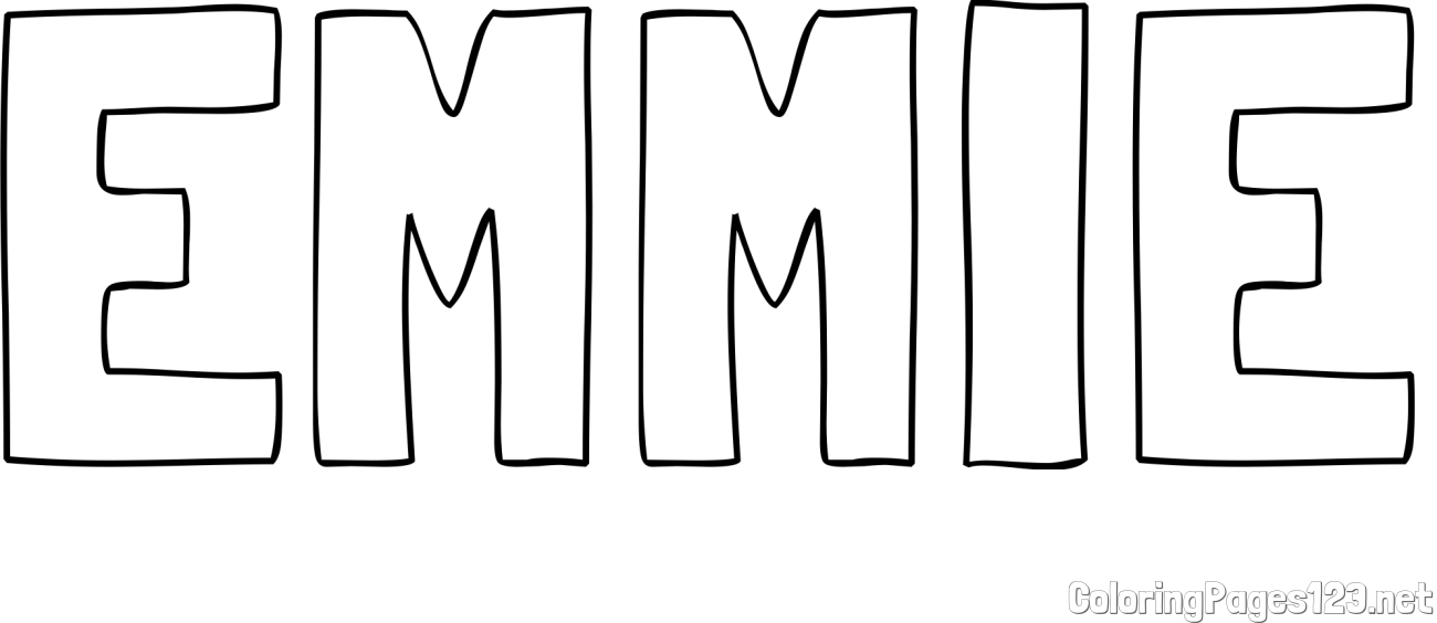 EMMIE Coloring Page