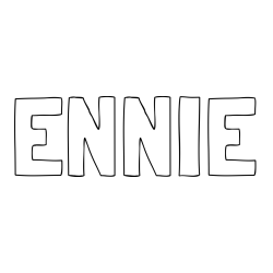 Online Created Coloring Page - ENNIE Coloring Page