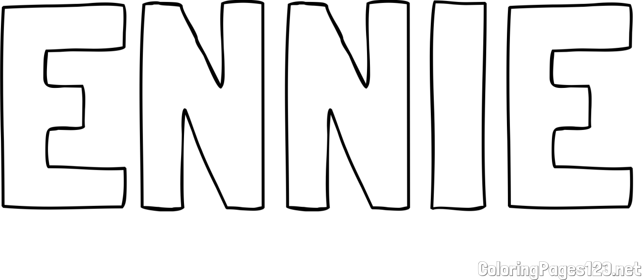 ENNIE Coloring Page