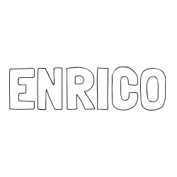 Online Created Coloring Page - ENRICO Coloring Page
