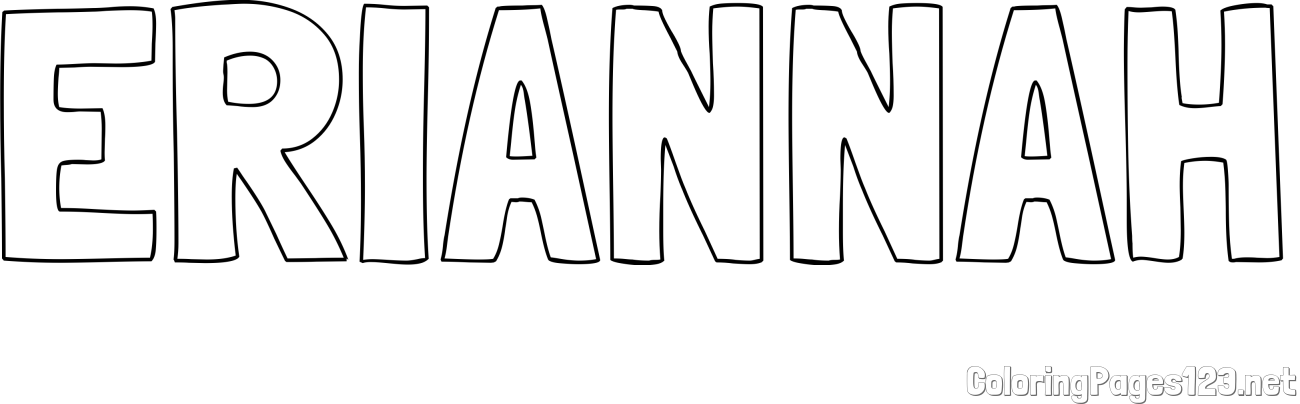 ERIANNAH Coloring Page