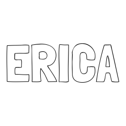 Online Created Coloring Page - ERICA Coloring Page