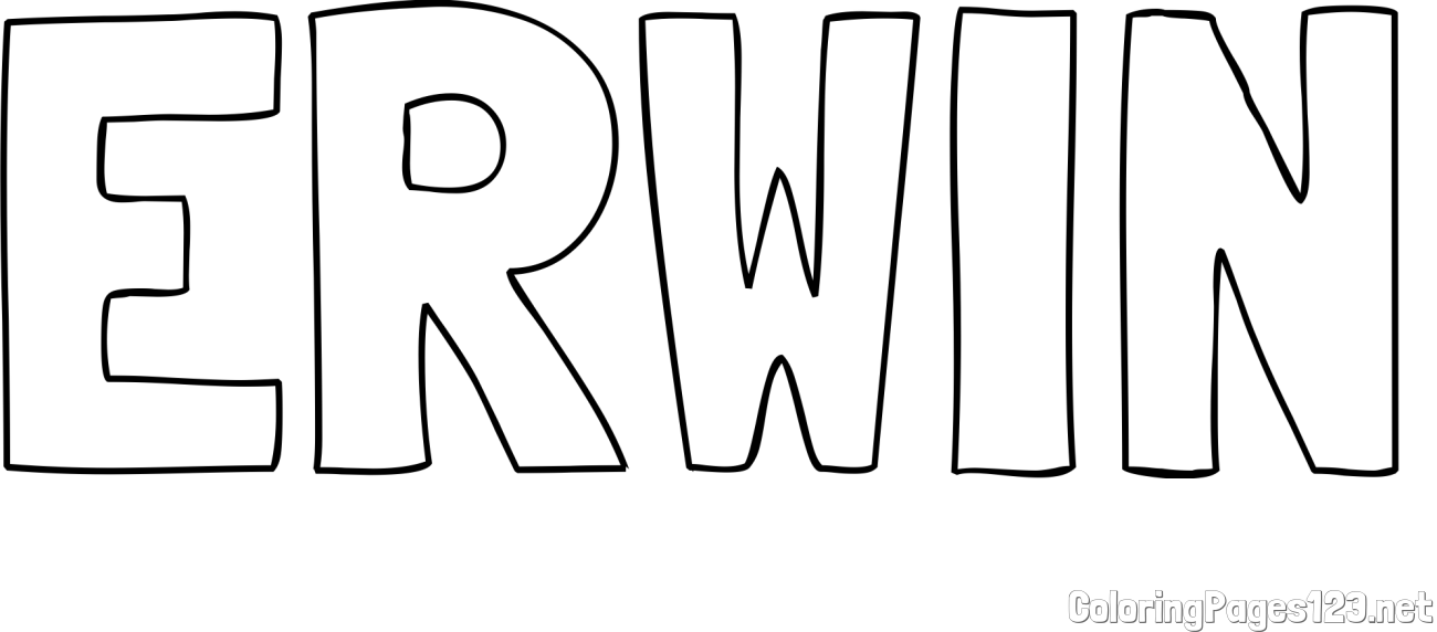 ERWIN Coloring Page