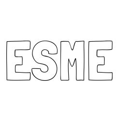 Online Created Coloring Page - ESME Coloring Page