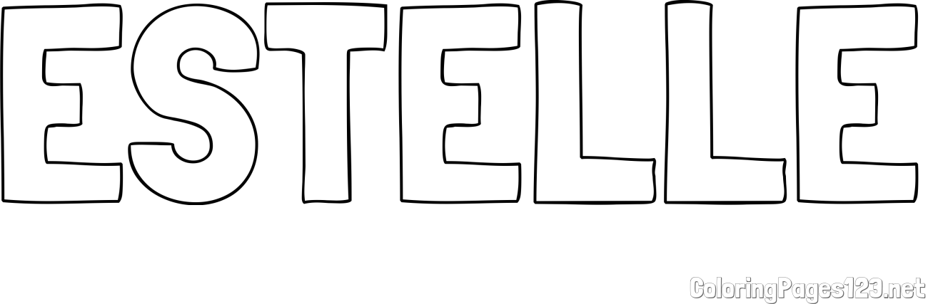 ESTELLE Coloring Page