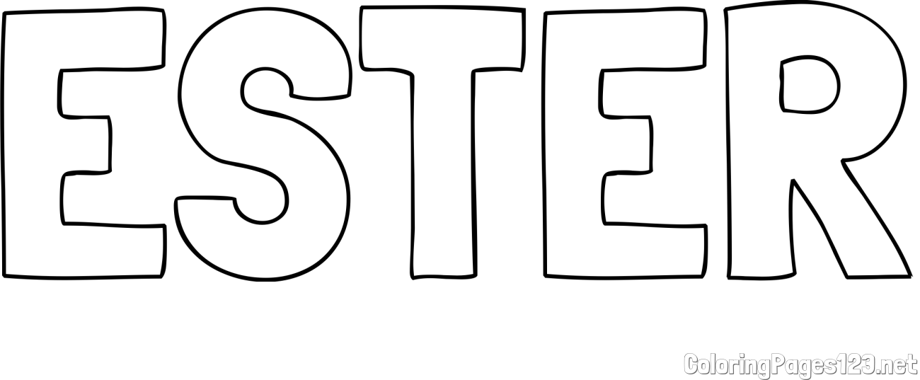 ESTER Coloring Page