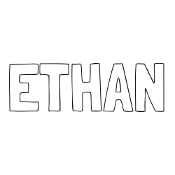 ETHAN Coloring Page