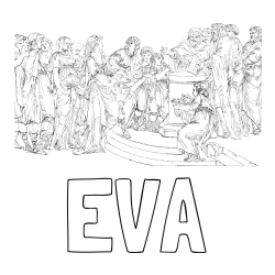 Online Created Coloring Page - EVA Coloring Page and Adult Coloring Page of People